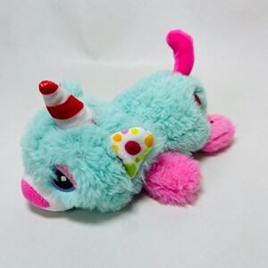 Cutetitos Unicornitos‎ Unicorn Stuffed Animal Plush 7.5" Turquoise Striped Dot